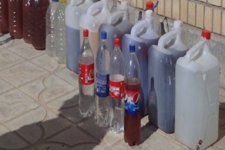 کشف ۵۸۰۰ لیتر مشروبات الکی دست‌ساز در نمین